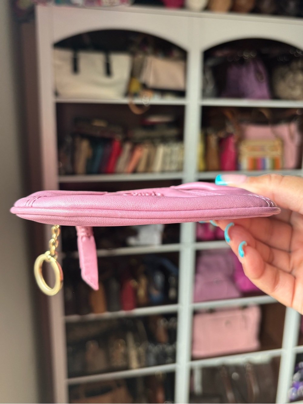 💜🌸COACH Ashley Pleated Mini Coin Purse🌸💜 - Picture 8 of 10